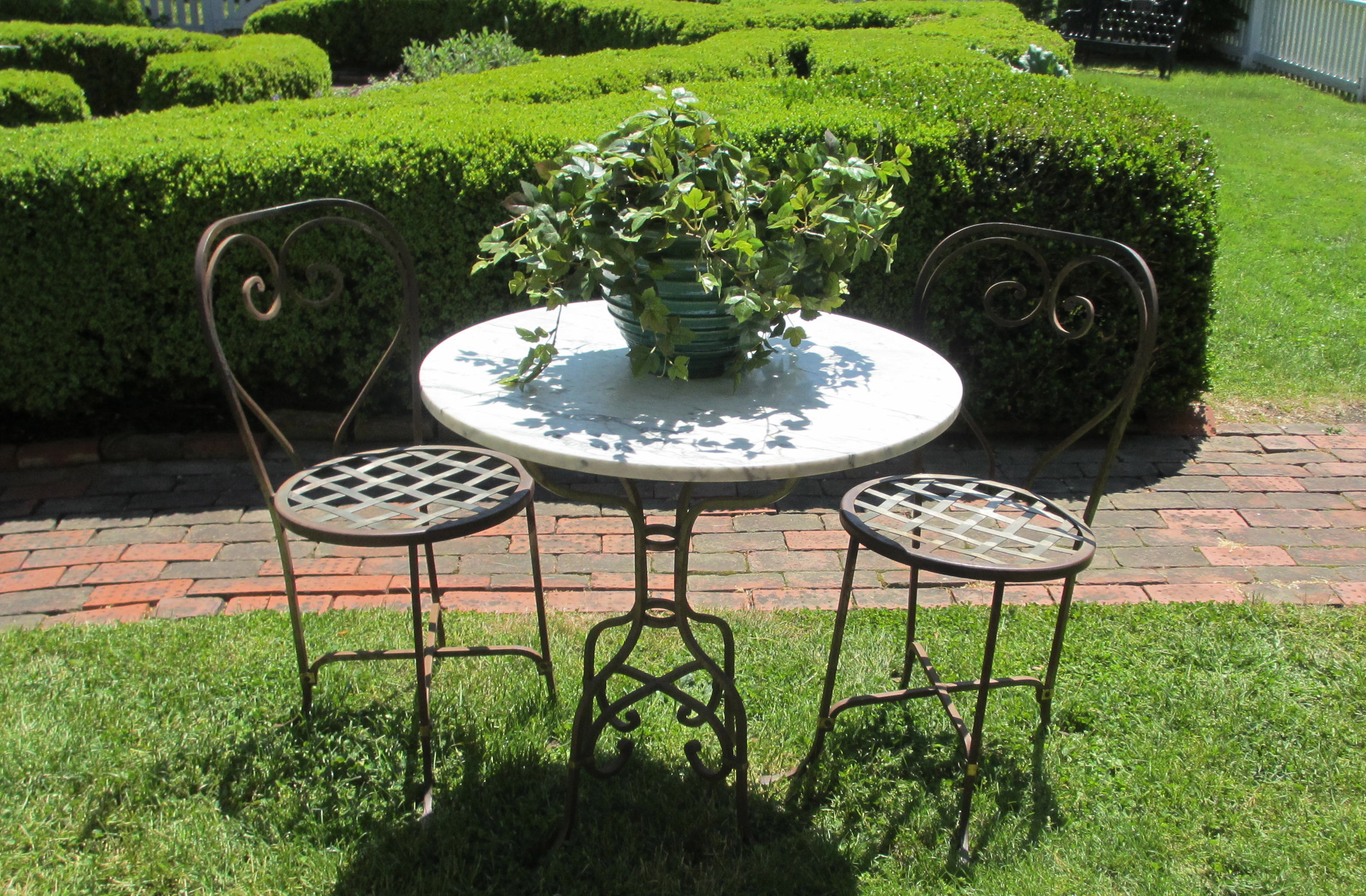 Overstock wrought iron on sale patio furniture